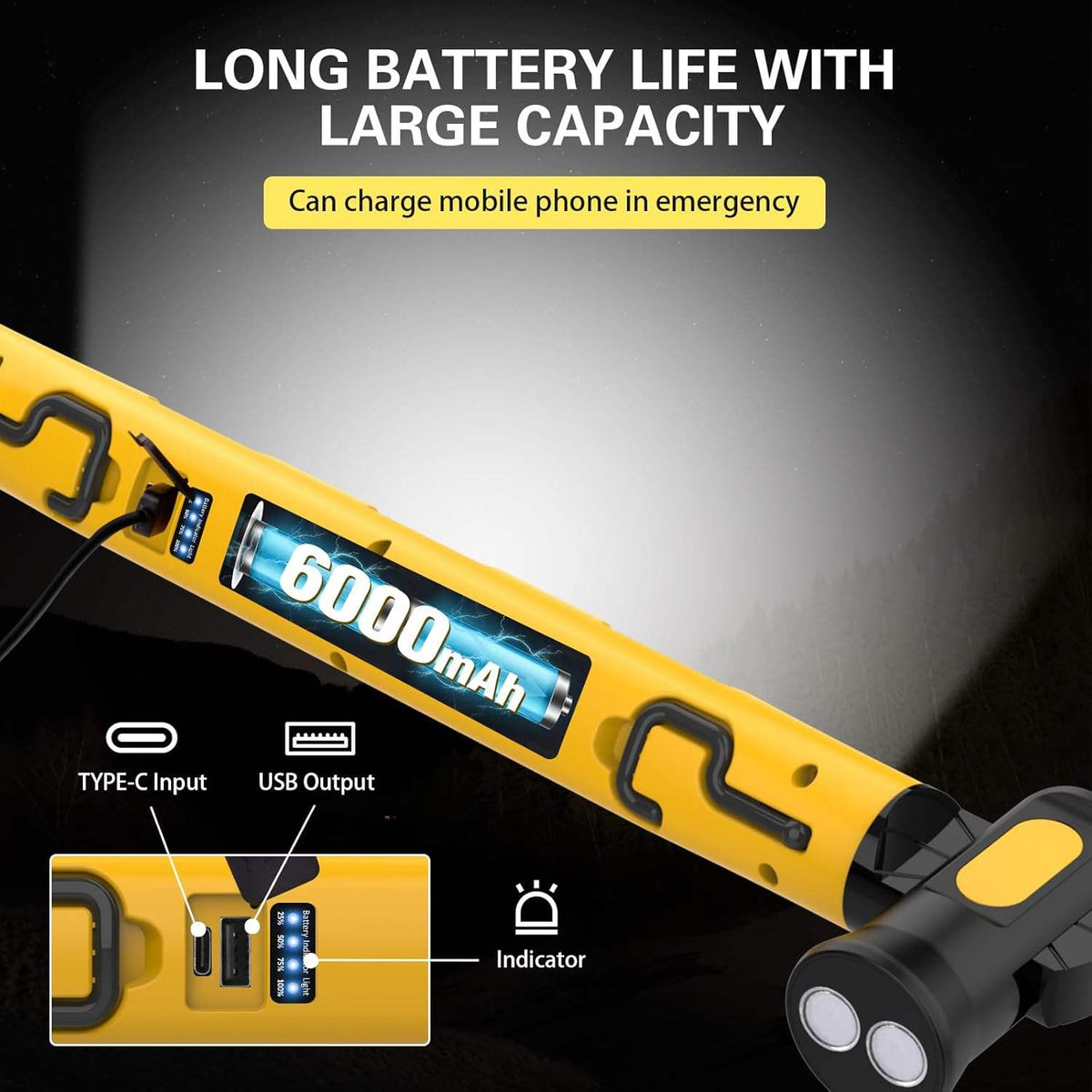 Multifunctional Magnetic Flashlight Rod