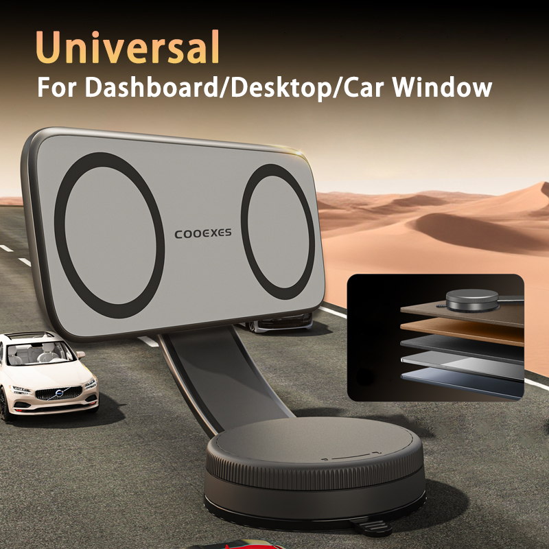 360 Rotate Dual Magsafe Car Phone Holder