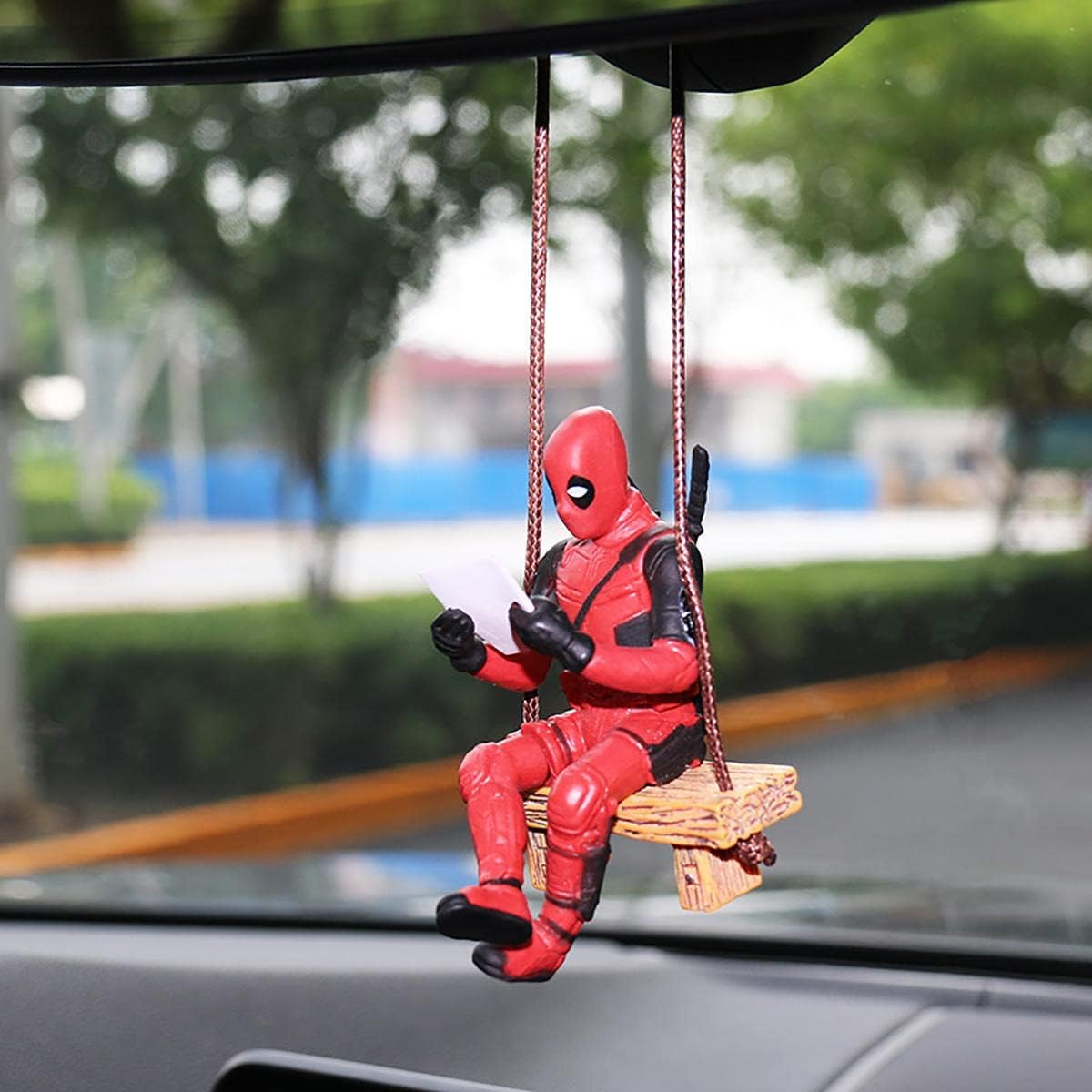 Deadpool Booking Reading Car Decor