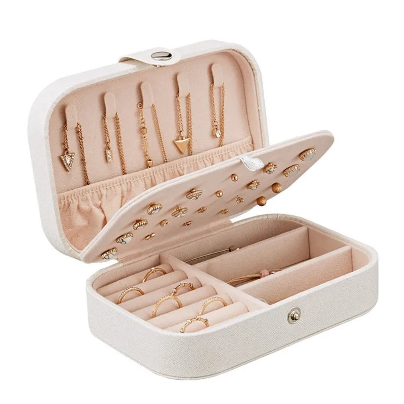 Double Layer Travel Jewelry Storage Box