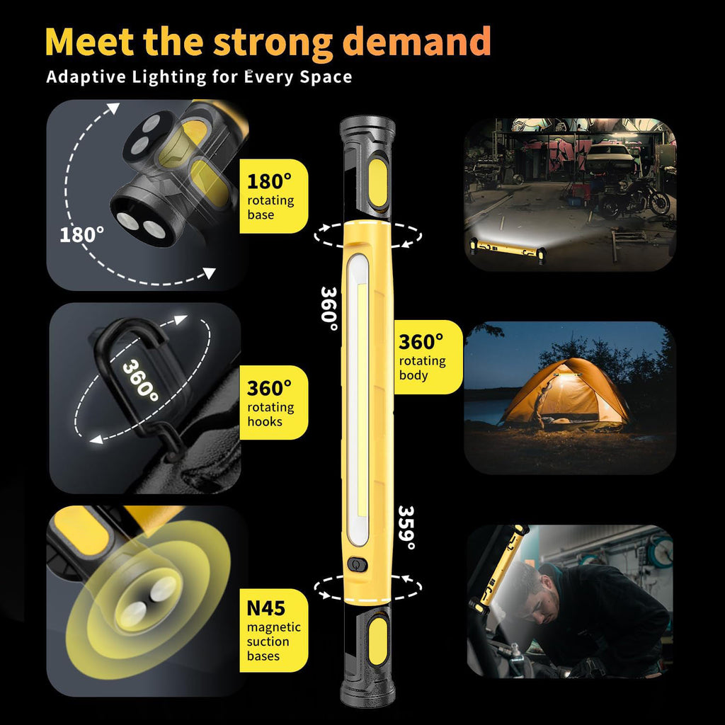 Multifunctional Magnetic Flashlight Rod