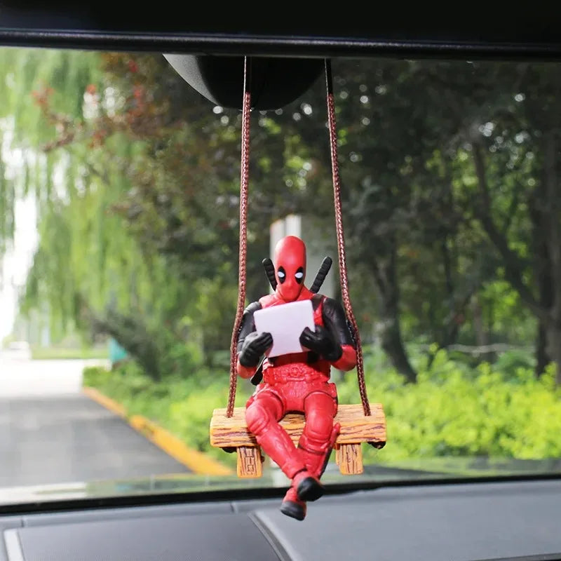 Deadpool Booking Reading Car Decor