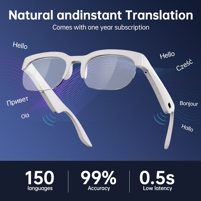 AI Voice Translation Smart Glasses