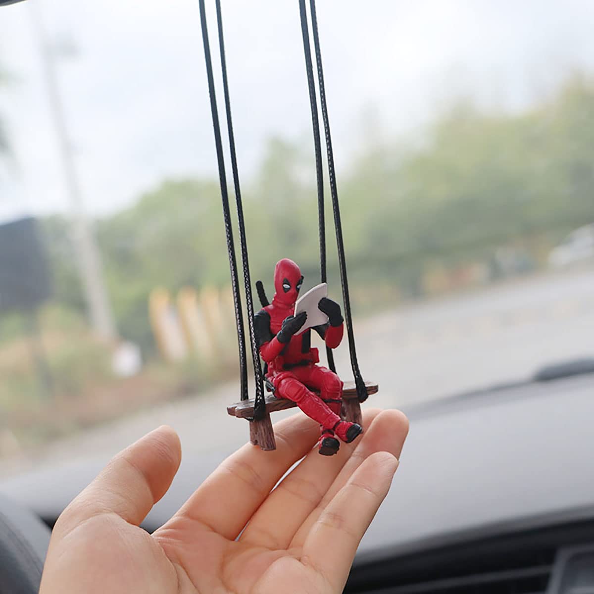 Deadpool Booking Reading Car Decor