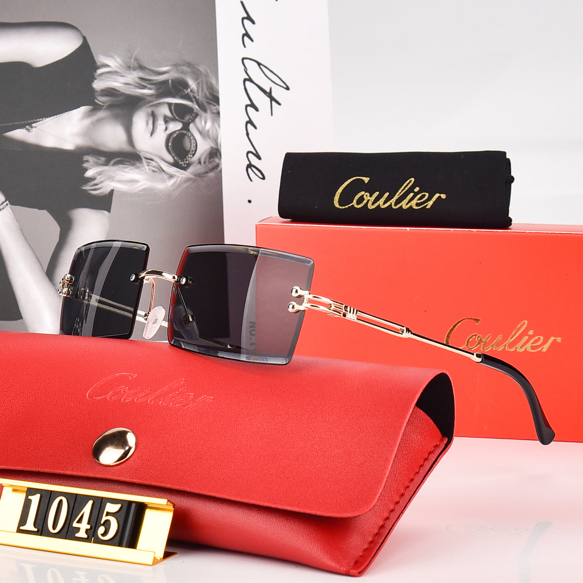 Rimless Unisex Sunglasses