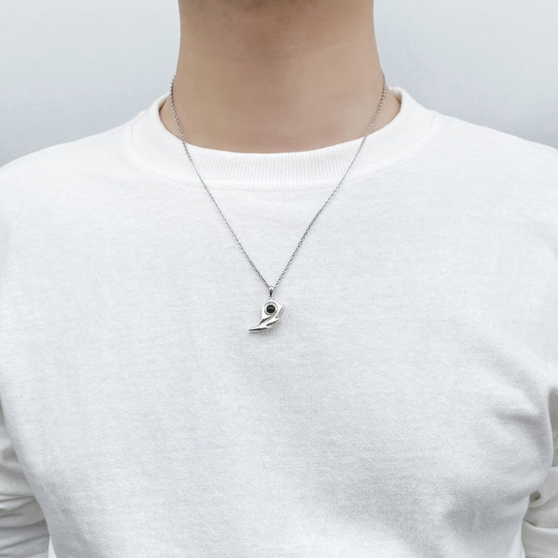 I Love You Magnetic Projection Couple Necklace