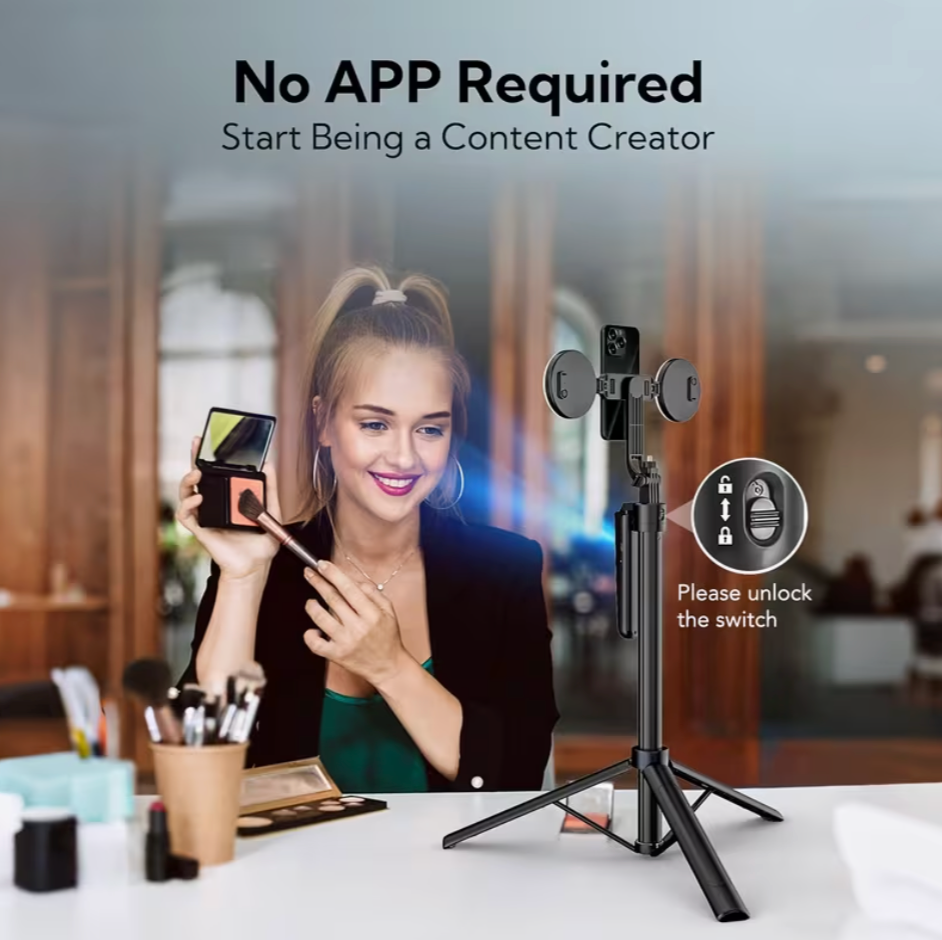 Selfie Stick Tripod with Light