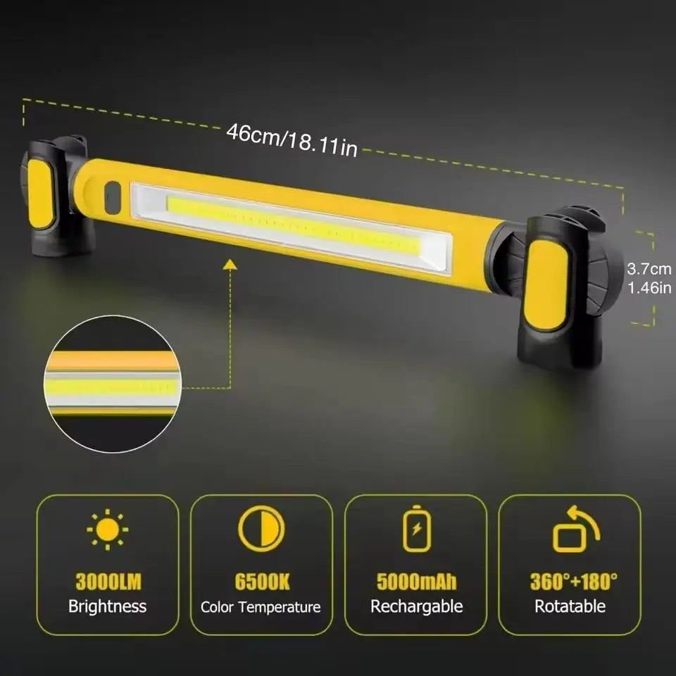 Multifunctional Magnetic Flashlight Rod