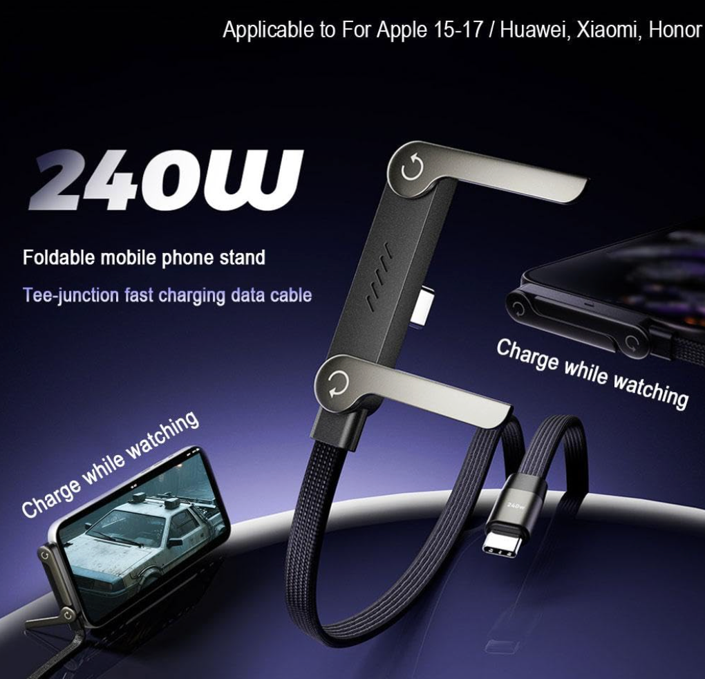 Folding Stand Charging Cable