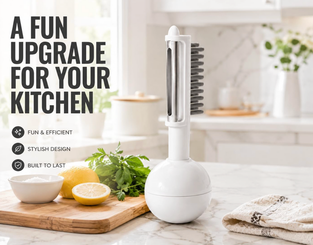 3 In 1 Multifunctional Vegetable Fruit Peeler Brush