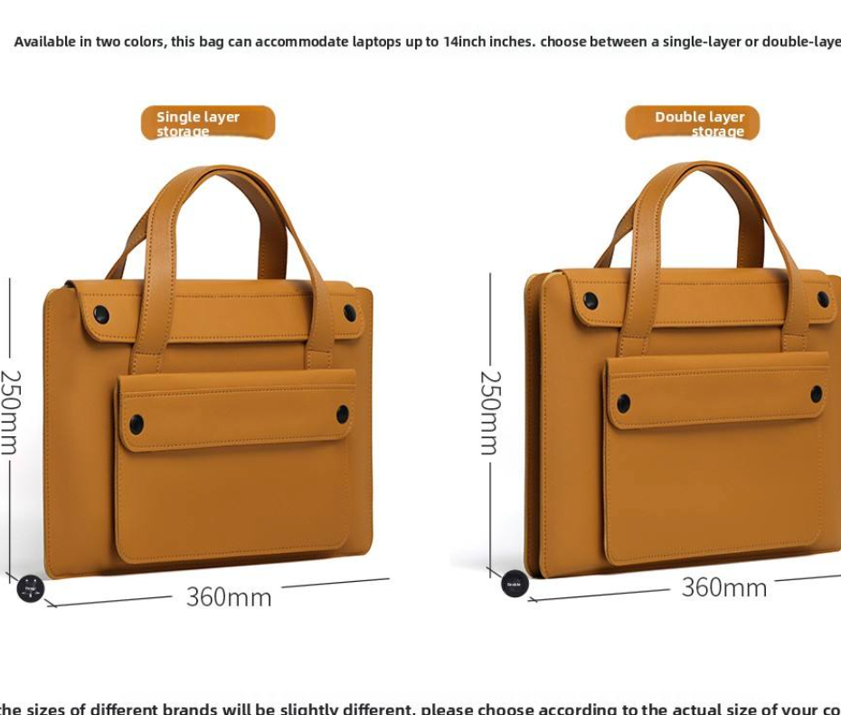 Leather Laptop Sleeve Bag