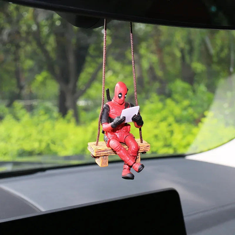 Deadpool Booking Reading Car Decor