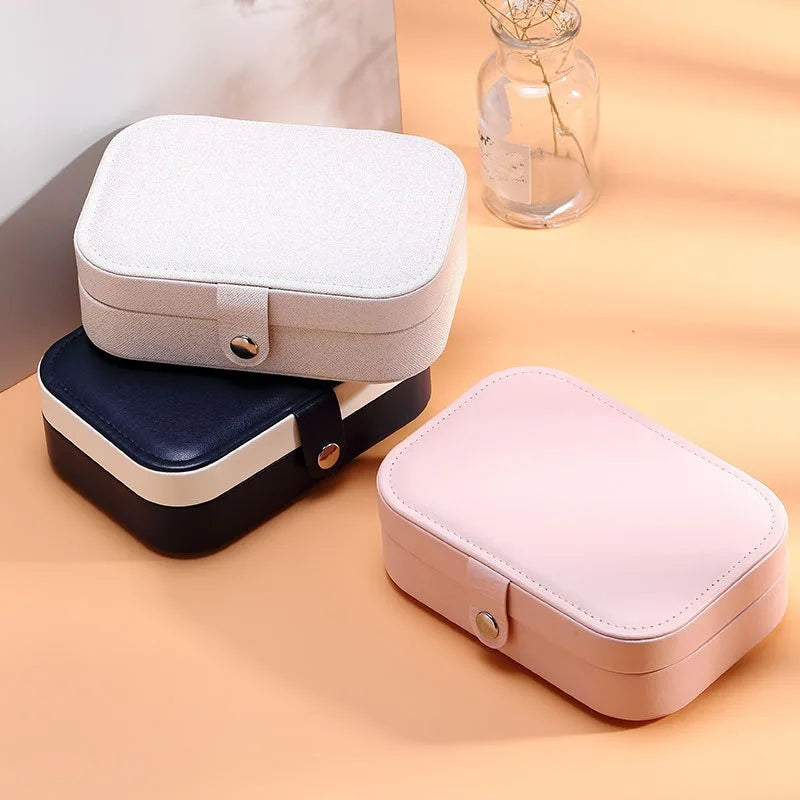 Double Layer Travel Jewelry Storage Box