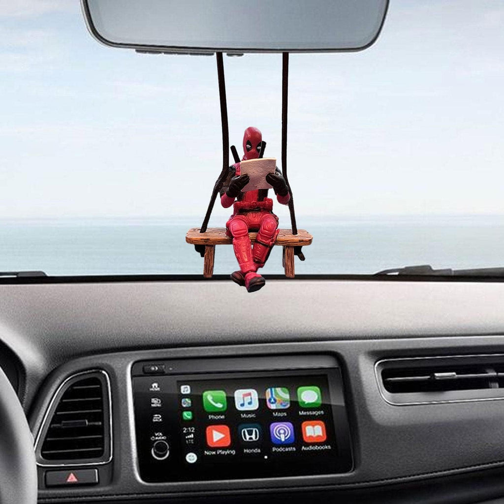 Deadpool Booking Reading Car Decor