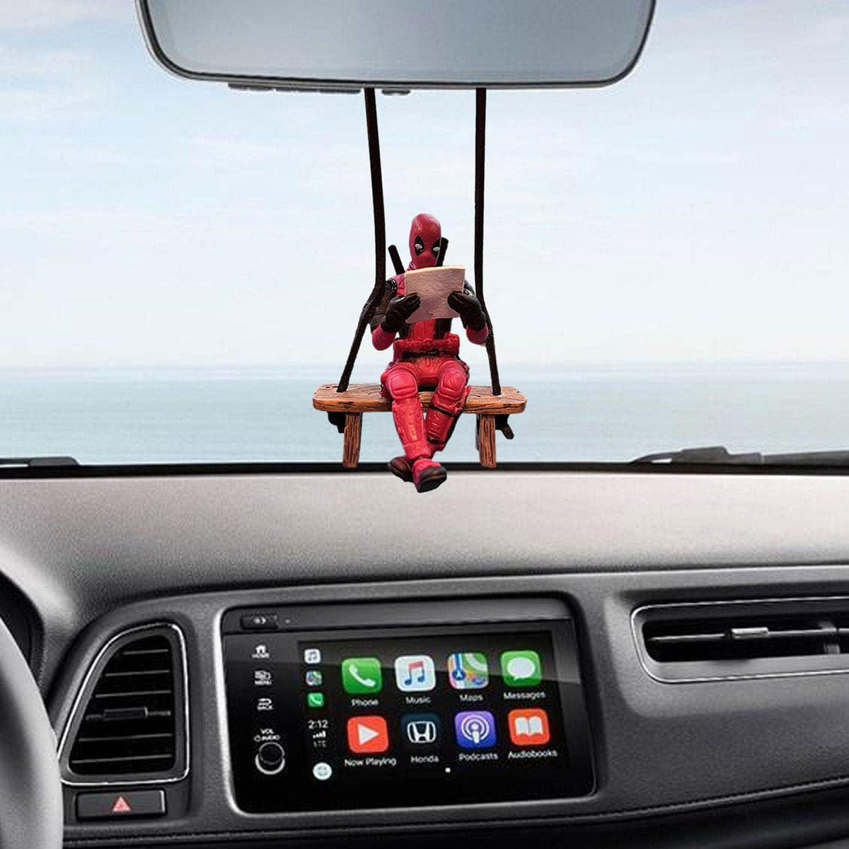 Deadpool Booking Reading Car Decor