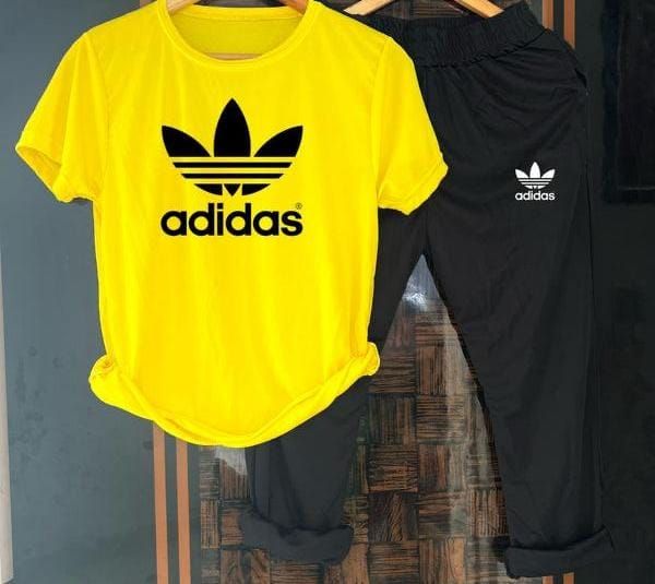 Adidas summer tracksuit (Yellow & Black)