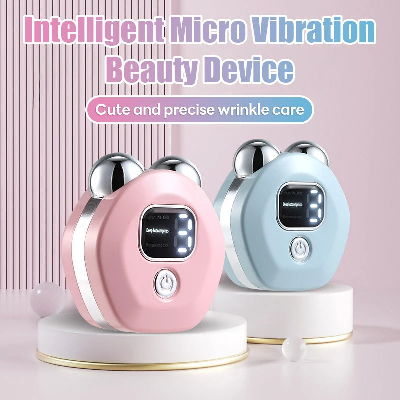 Portable Face Massager with Digital Display