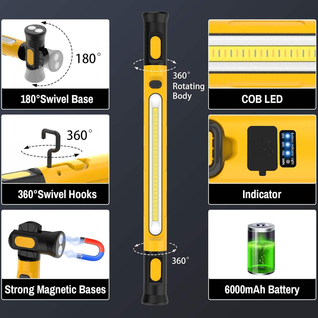 Multifunctional Magnetic Flashlight Rod
