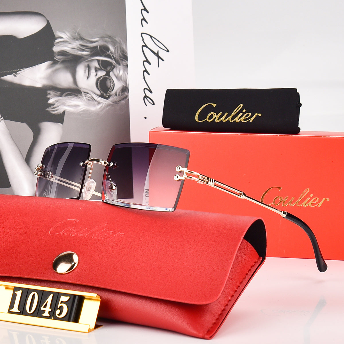 Rimless Unisex Sunglasses