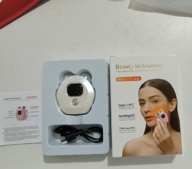 Portable Face Massager with Digital Display
