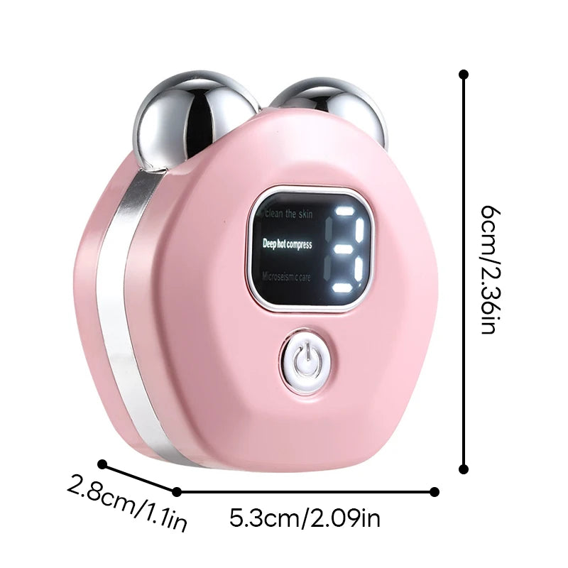 Portable Face Massager with Digital Display